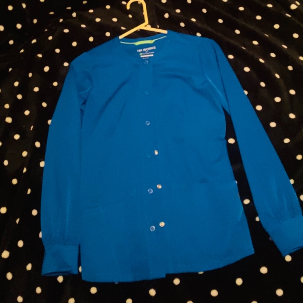 Healing Hands Royal Blue Scrub jacket XXS